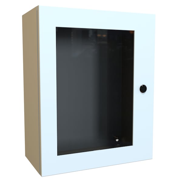 Hammond 1/4 Turn Latch Electrical Enclosures, 20 in H, 8 in D, 16 in W, NEMA 4, Steel EN4SD20168WLG - main